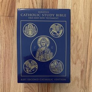 Ignatius Catholic Study Bible - Blue with Gold Foil